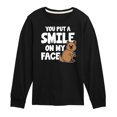 thumbnail image 1 of Instant Message - You Put A Smile On My Face - Toddler & Youth Long Sleeve Graphic T-Shirt, 1 of 6