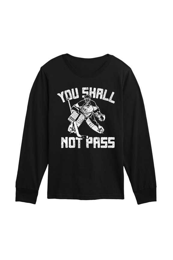 - You Shall Not Pass - Youth Boys Long Sleeve Graphic T-Shirt