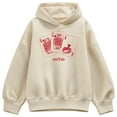 thumbnail image 1 of Instant Message - You'll Do Playing Cards Oversized Fleece Hoodie Sweatshirt, 1 of 4