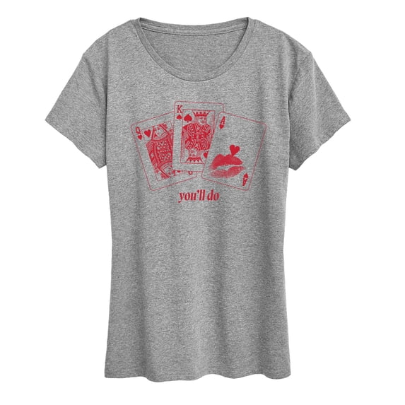 Instant Message - You'll Do Playing Cards Short Sleeve Graphic T-Shirt