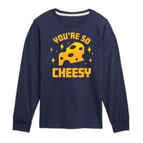 Instant Message - You're So Cheesy - Toddler & Youth Long Sleeve Graphic T-Shirt
