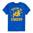 thumbnail image 1 of Instant Message - You're So Cheesy - Toddler & Youth Short Sleeve Graphic T-Shirt, 1 of 6