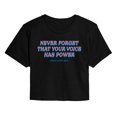 thumbnail image 1 of Instant Message - Your Voice Has Power Cropped Graphic T-Shirt, 1 of 6