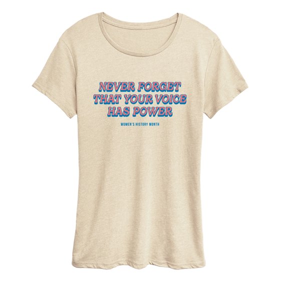 Instant Message - Your Voice Has Power Women's Short Sleeve Graphic T-Shirt