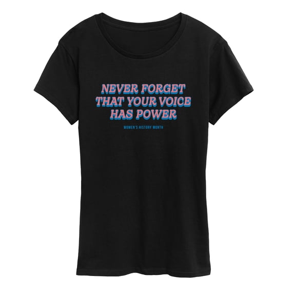Instant Message - Your Voice Has Power Women's Short Sleeve Graphic T-Shirt