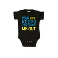 thumbnail image 1 of Instant Message - Your Wife Keeps Checking Me Out - Infant Baby One Piece, 1 of 5