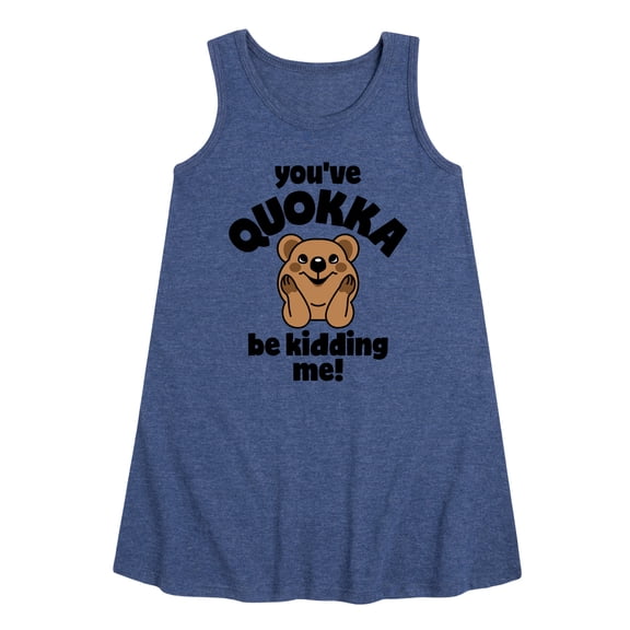 Instant Message - Youve Quokka Be Kidding Me - Toddler & Youth Girls A-line Dress
