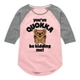 thumbnail image 1 of Instant Message - Youve Quokka Be Kidding Me - Toddler & Youth Girls Raglan Graphic T-Shirt, 1 of 5