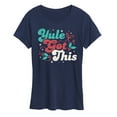 thumbnail image 1 of Instant Message - Yule Got This Christmas - Women's Short Sleeve Graphic T-Shirt, 1 of 6