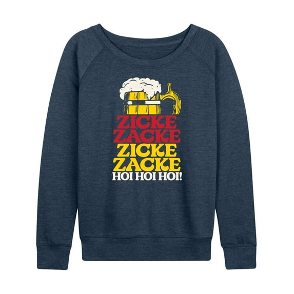 Instant Message - Zicke Zacke Hoi Hoi Oktoberfest - Women's Lightweight French Terry Long Sleeve Shirt