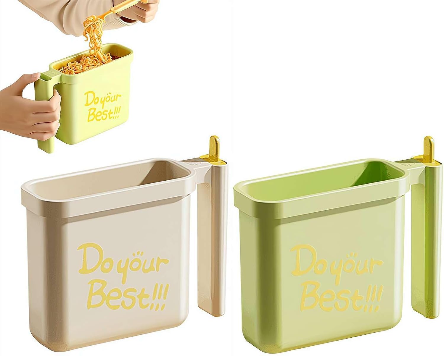 Instant Noodle Bowl Holder - Direct Immersion Ramen Cup with Heat ...
