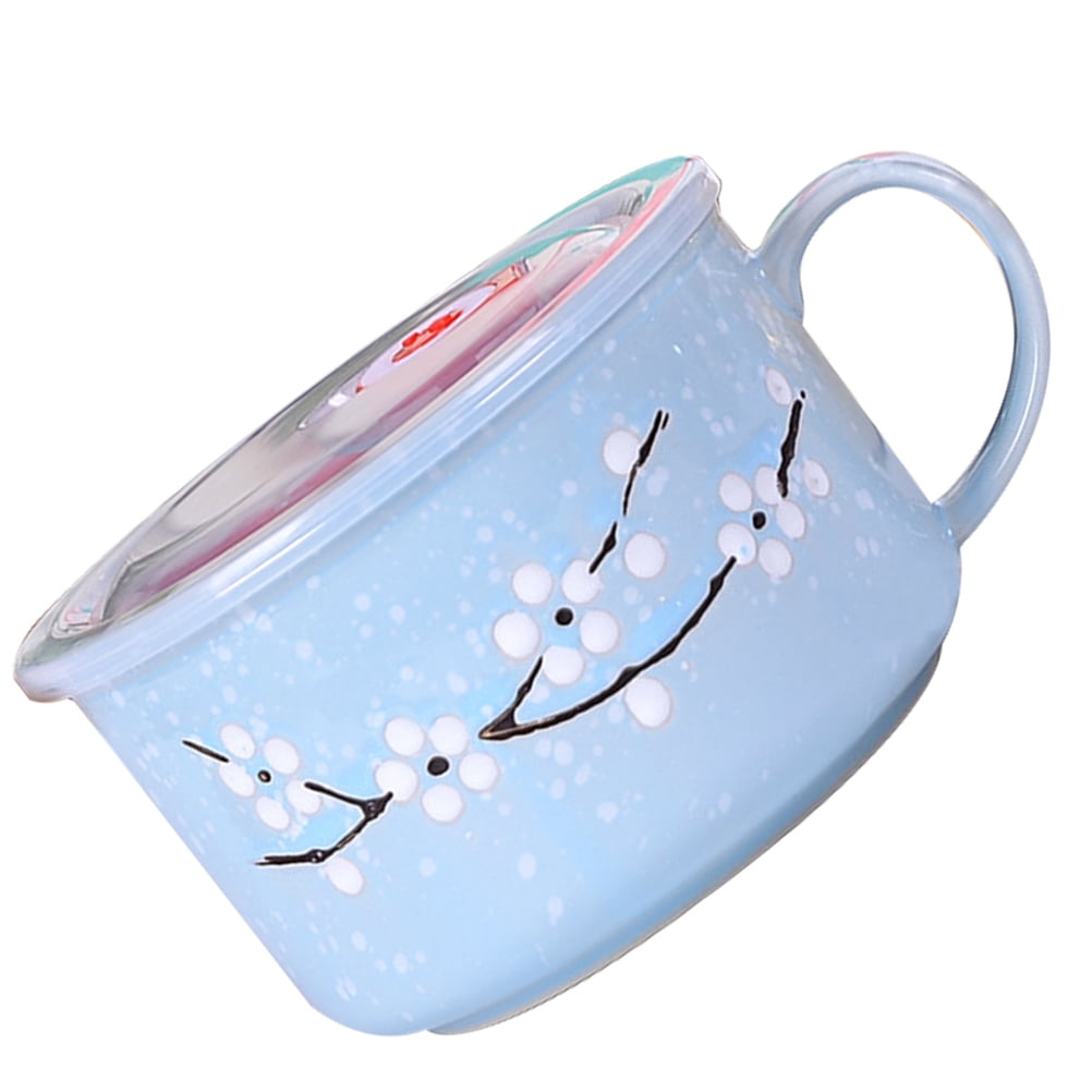 Instant Noodle Bowl with Lid Salad Bowls Lids Daily Use Food Compact Lunch Convenient Ramen