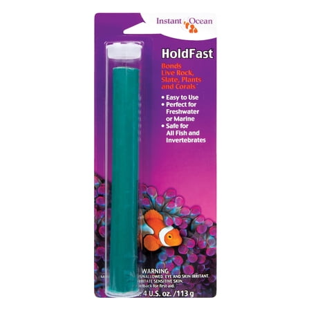 Instant Ocean Hold Fast Epoxy Stick for Fish & Reef Aquariums 4 oz, 113.40 gal