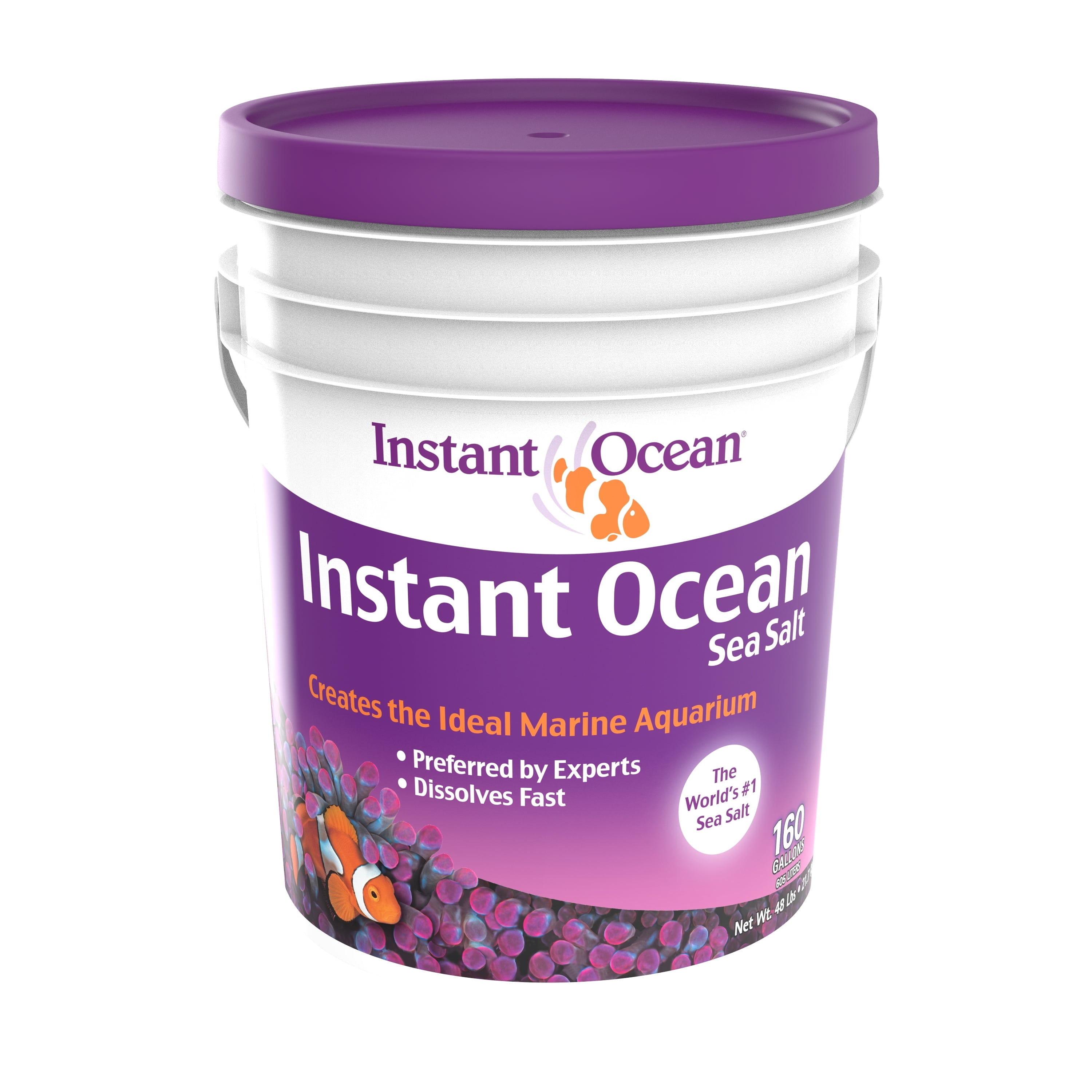 Instant Ocean Sea Salt for Marine Aquariums, Nitrate 160 gal - Walmart.com