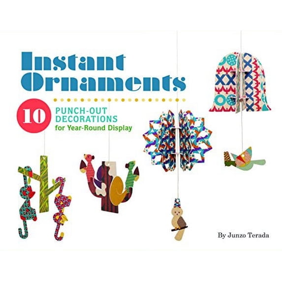 Pre-Owned Instant Ornaments Junzo Terada: 10 Punch-Out Decorations for Year-Round Display Paperback