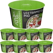 Instant Pho Noodle Bowls Bundle. Includes Nine - 2.7 Oz Vietnamese Pho Bowls in Beef Broth Soup! Our Bowls are 15% Bigger than Other Package.