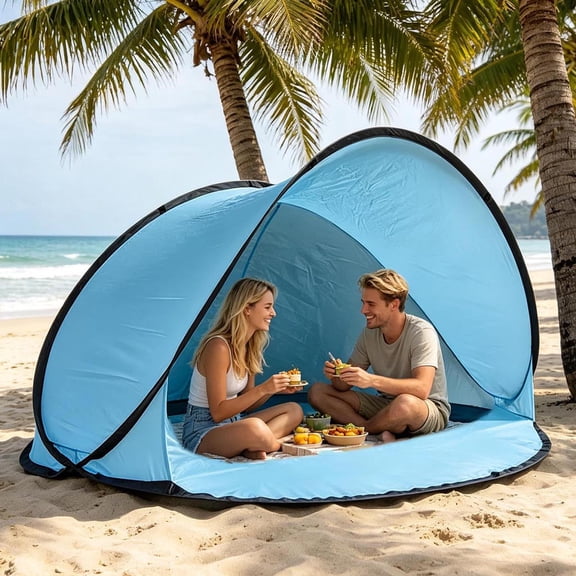 Instant Pop Up Beach Tent Sun Shelter UV Protection Portable Outdoor Canopy for Picnic Camping Park 70.9 Inch