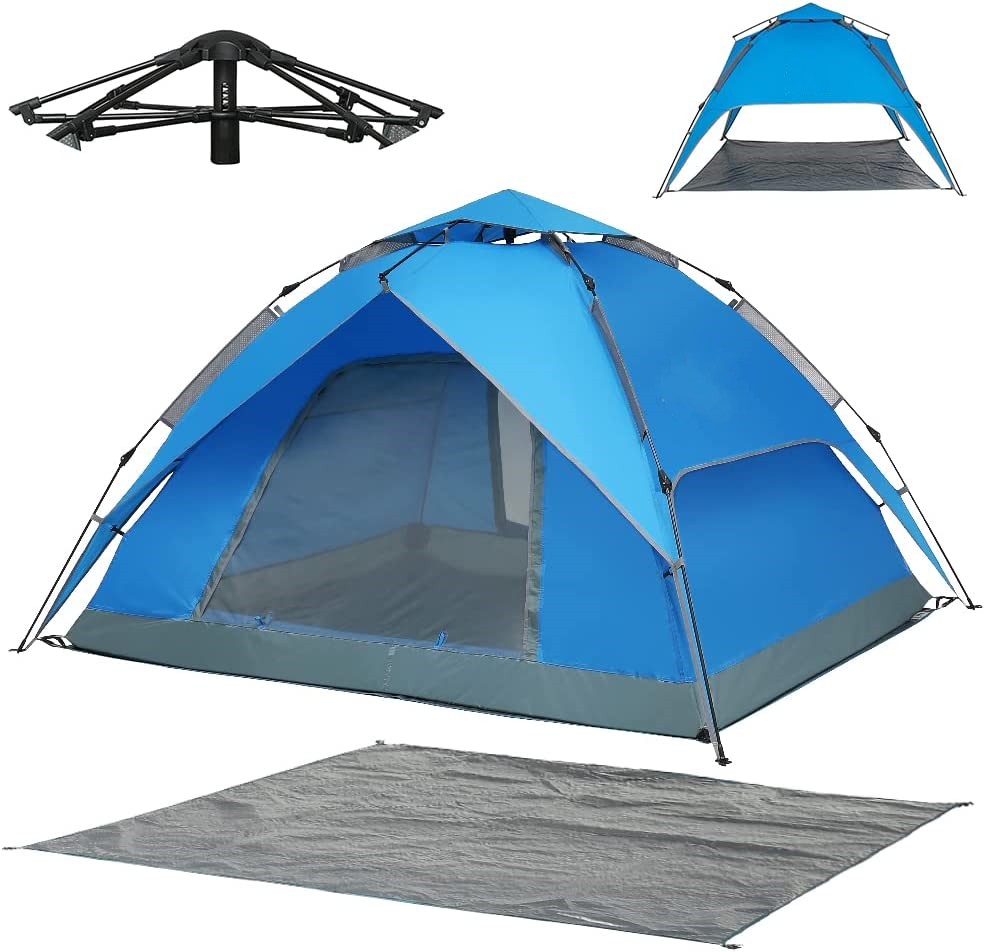 Instant Popup Tents 23 Persons with Footprint Tarp Easy Setup Camping
