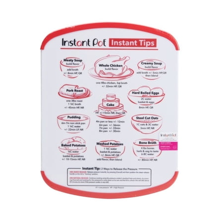 Instant Pot 11-inch X 14-inch Plastic/Poly Non-Slip Board Instant Tips Pot Red