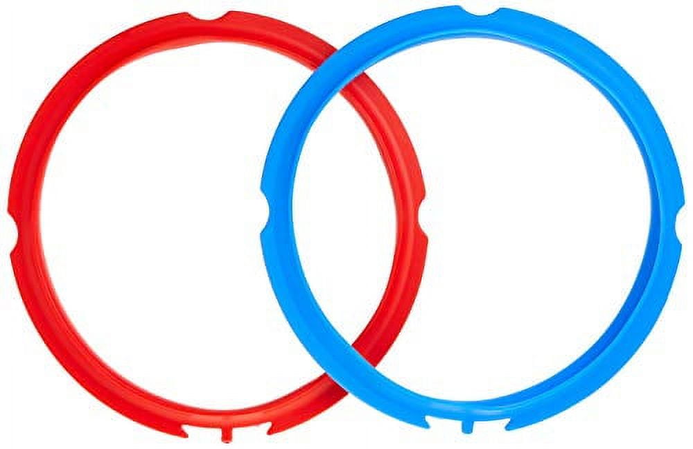 Instant Pot 2-Pack Sealing Ring Mini 3-Qt, Inner Pot Seal Ring, Electric Pressure  Cooker Accessories, Non-Toxic, BPA-Free, Replacement Parts, Red/Blue 