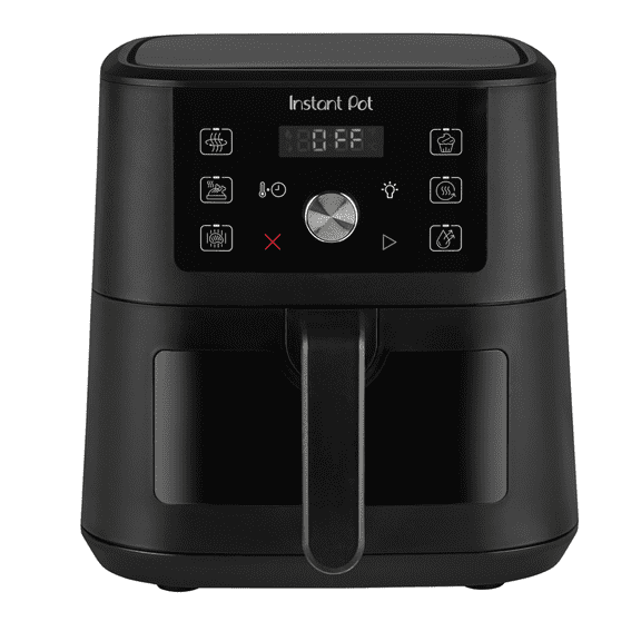 Instant Pot 4QT VORTEX 6-in-1 Mini Air Fryer, Air fry, Bake, Roast, Broil, Dehydrate or Reheat, Black, 4 Quarts