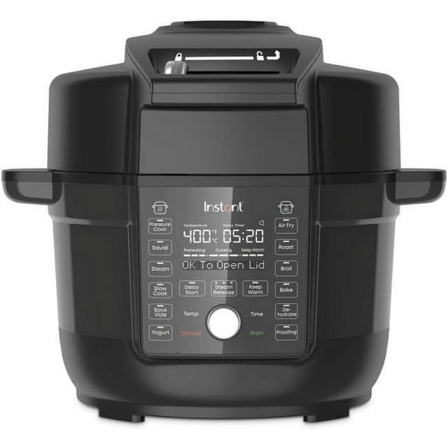 Instant Pot 6.5Qt Duo Crisp with Ultimate Lid, 13-in-1 Multi-Cooker and Air Fryer Combo, Pressure Cook, Slow Cook, Air Fry, and more, Black