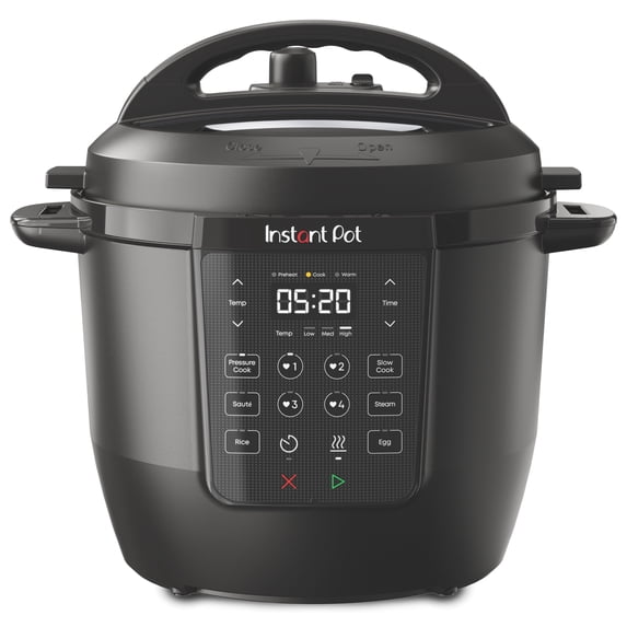 Open Box Instant Pot 6Qt RIO Chef Series 7-in-1 Multi-Cooker, Pressure Cooker, Slow Cook, & More, Black