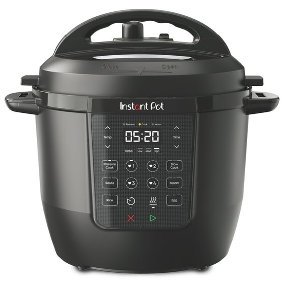 Open Box Instant Pot 6Qt RIO Chef Series 7-in-1 Multi-Cooker, Pressure Cooker, Slow Cook, & More, Black