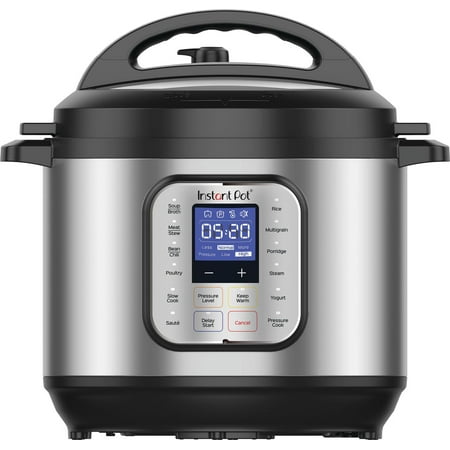 Instant Pot 7-in-1 Multi-Cooker, Electric Pressure Cooker, Slow Cooker, Rice Cooker, Steamer, Sauté, Yogurt Maker, Warmer & Sterilizer, Includes Free Mobile Recipe App, Stainless Steel, 8 Quart