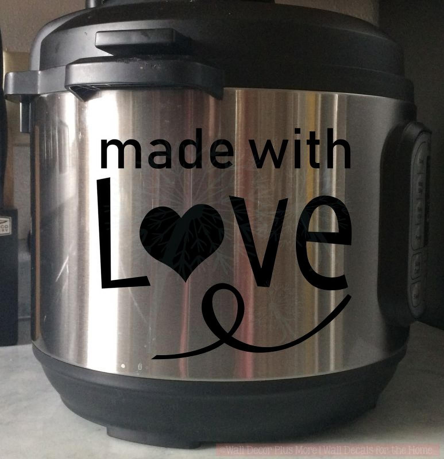 Instant Pot Decal Stickers Made With Love Cooker Kitchen Appliances ...