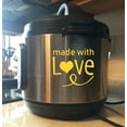 thumbnail image 1 of Instant Pot Decal Stickers Made With Love Cooker Kitchen Appliances Glossy Yellow, 1 of 6