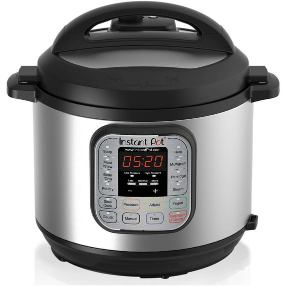 Instant Pot Duo 6-Quart 7-in-1 Electric Pressure Cooker, Slow Cooker, Rice Cooker, Steamer, Sauté, Yogurt Maker, Warmer & Sterilizer, Includes App With Over 800 Recipes, Stainless Steel