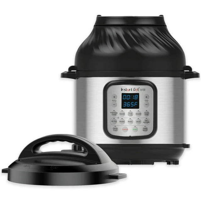 Instant Pot Duo Crisp 6-Quart 11-in-1 Air Fryer and Electric Pressure Cooker Combo with Multicooker Lids