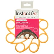 Instant Pot Egg Rack Official Silicone Accessory, Compatible with 6-quart and 8-quart Cookers in Yellow