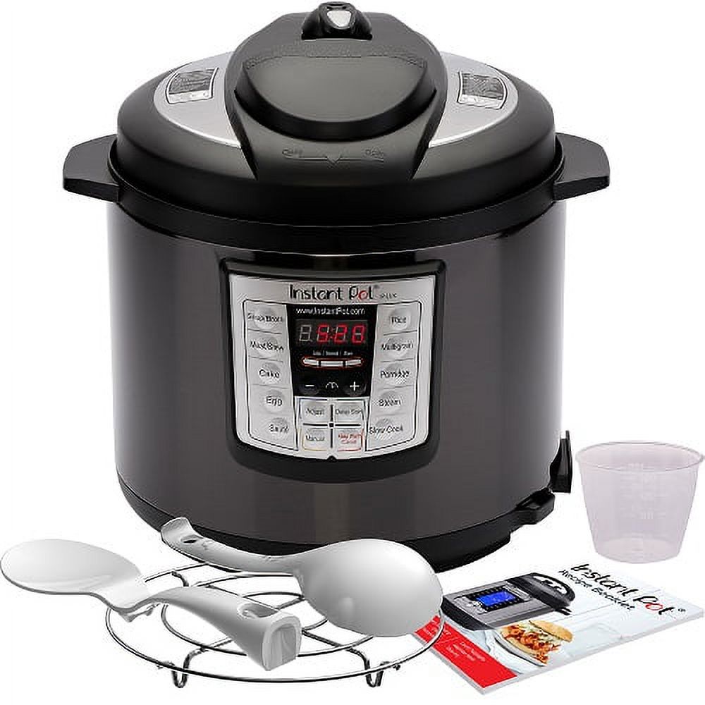 Instant Pot LUX60 Black Stainless Steel 6 Qt 6-in-1 Multi-Use Programmable Pressure Cooker - image 1 of 2