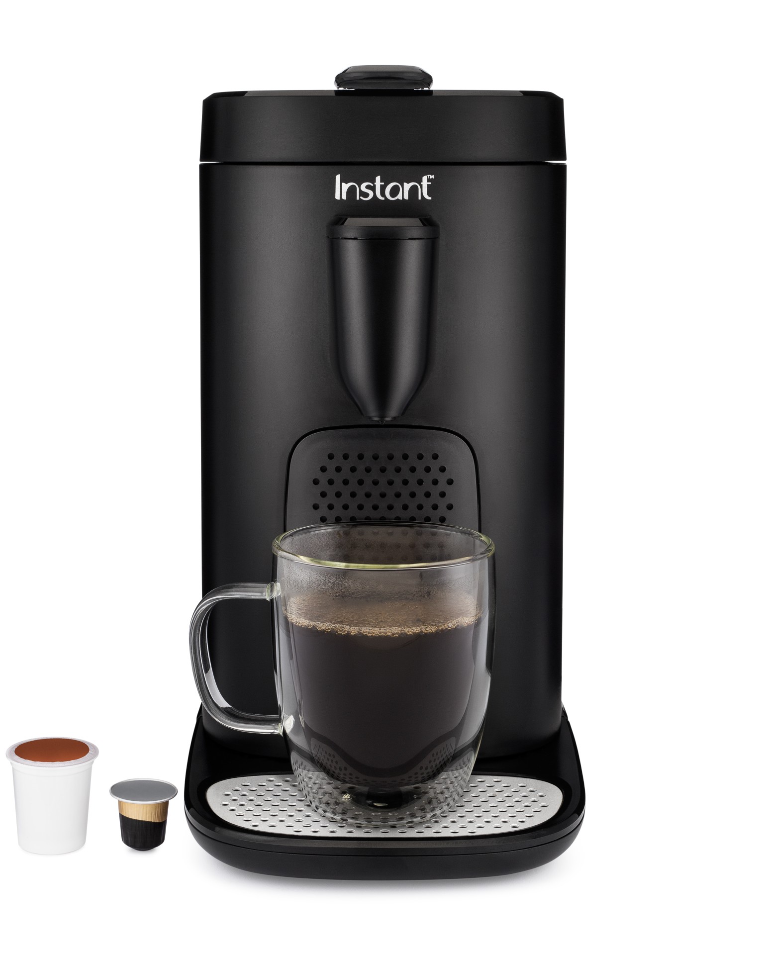 Instant Pot Multi-Pod Single Brew Coffee and Espresso Maker, Fits Nespresso Capsules and K-Cup Pods with Reusable Coffee Pod for Ground Coffee, 2 to 12 oz. Brew Sizes, 68 oz Water Reservoir - image 1 of 12