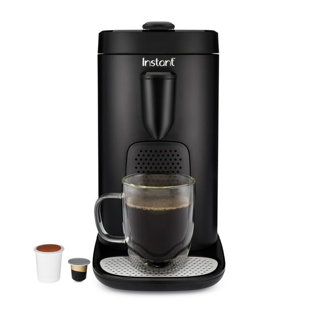Instant Pot Multi-Pod Single Brew Coffee and Espresso Maker, Fits Nespresso Capsules and K-Cup Pods with Reusable Coffee Pod for Ground Coffee, 2 to 12 oz. Brew Sizes, 68 oz Water Reservoir