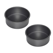 Instant Pot Official 7.5" Round Cake Pan Set of 2 - Nonstick, Heavy-Duty, Oven Safe, Baking, Cooking & Storing - Compatible with 6-Quart & 8-Quart Cookers, Vortex Air Fryer & Duo Crisp Grey