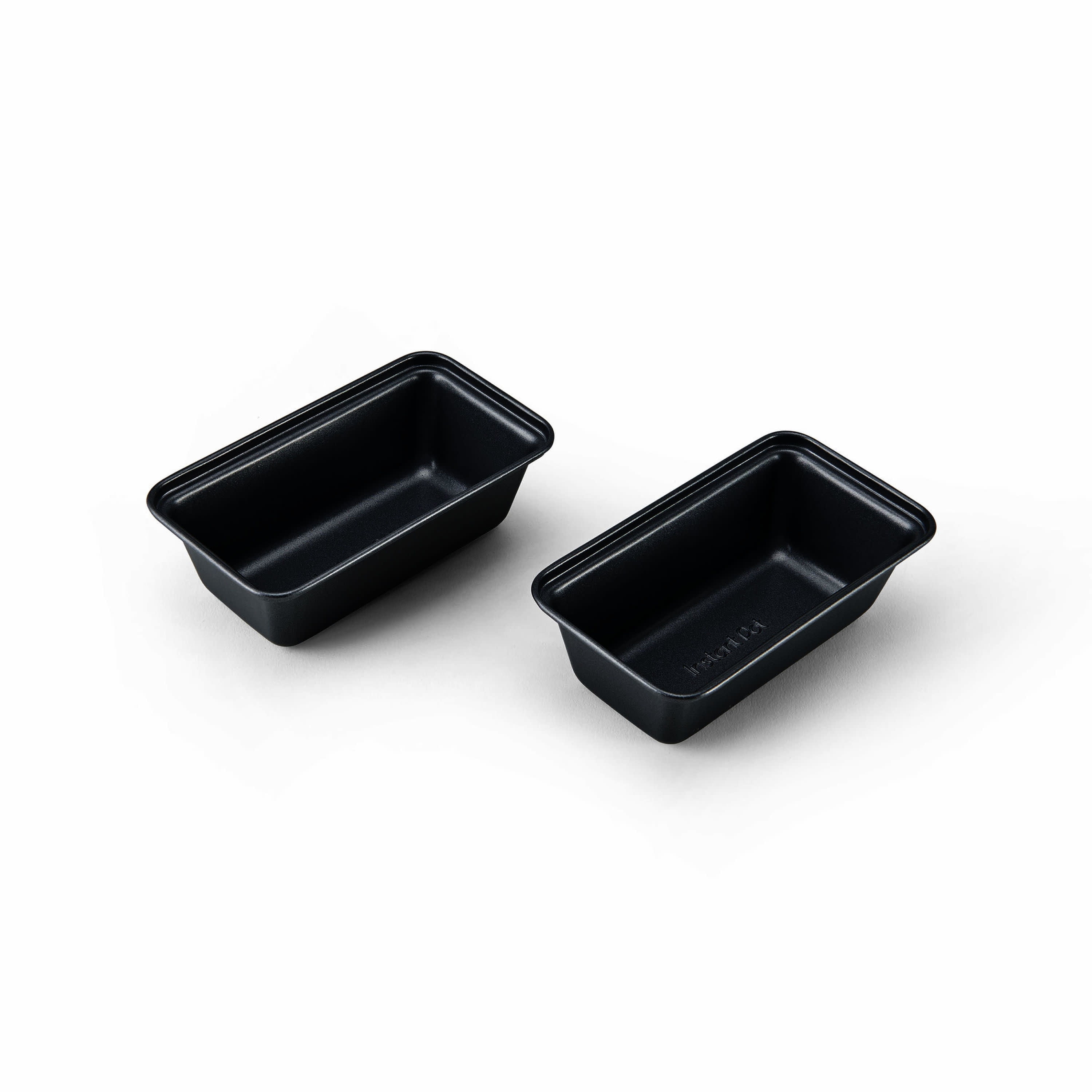 Instant Pot Official Set of 2 Black Non-Stick Metal Mini Loaf Pans 