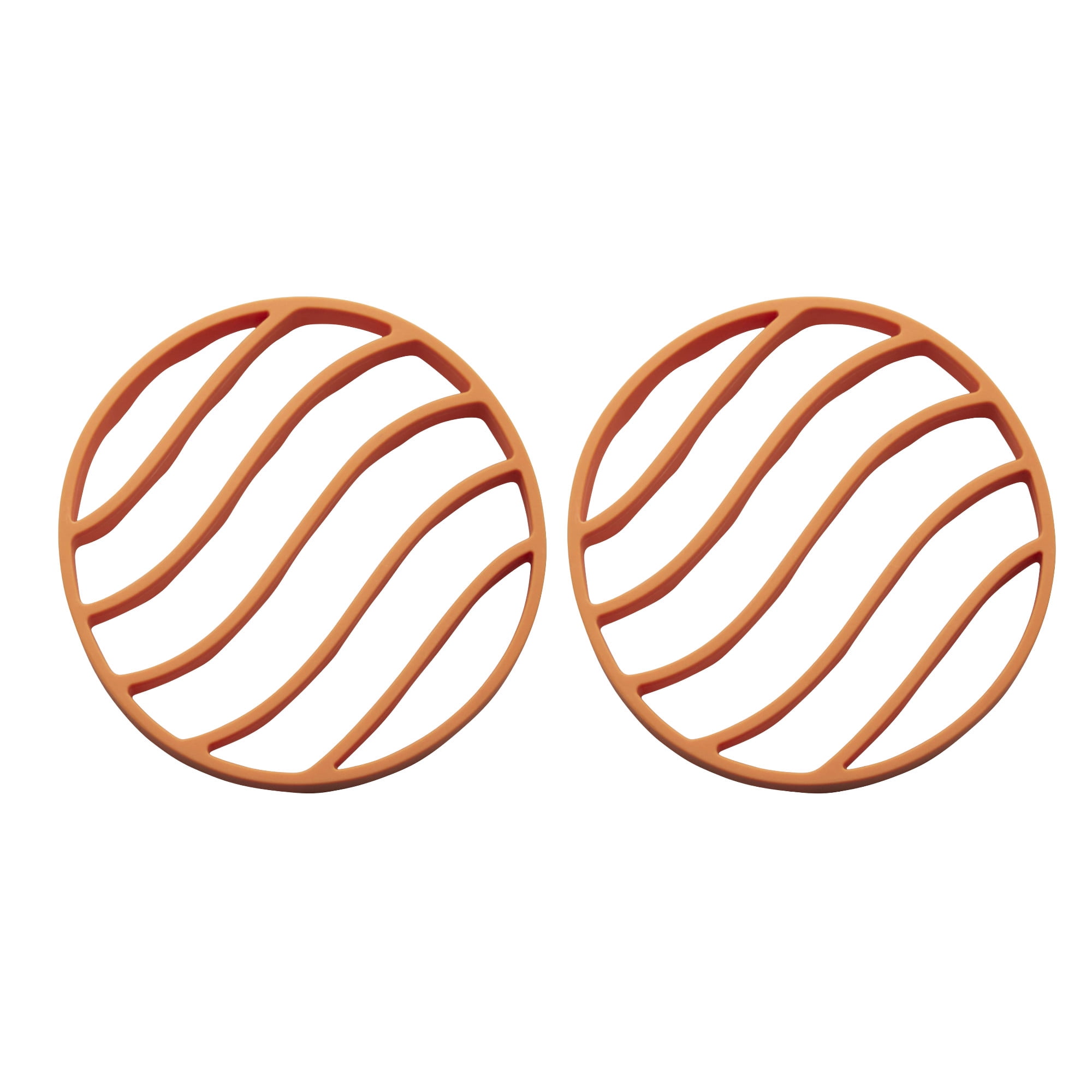 Instant Pot Official Silicone Roasting Rack, Set of 2 - Non-Stick Draining Insert for Meats, Fish & Vegetables, Compatible with 6-Quart & 8-Quart Cookers - Heat Resistant & Dishwasher Safe (Orange)