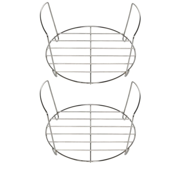 Instant Pot Official Stainless Steel Wire Roasting Rack, Set of 2 - Durable 18/8 Stainless Steel with Handles, Multi-Use Rack for Roasting & Serving, Dishwasher Safe, Fits 6 & 8 Quart Cookers