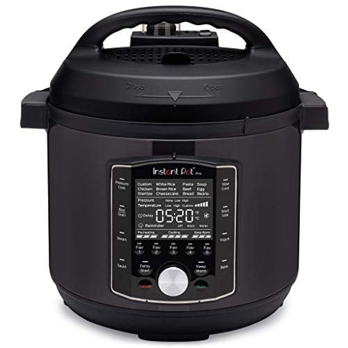 Black 8-Quart Electric Multi-Cooker with LCD Display