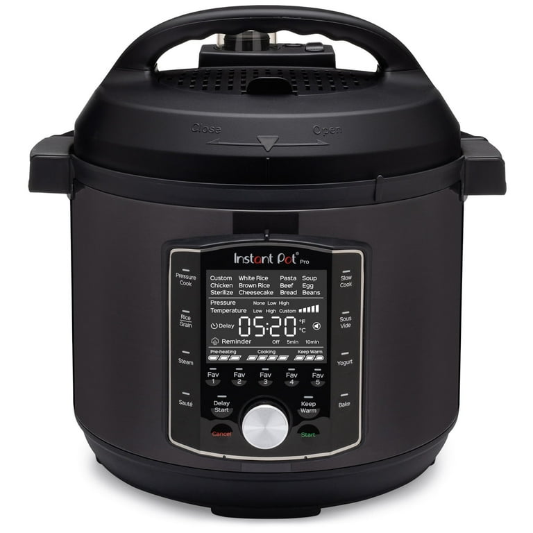 Instant Pot Pro 10 in 1 Pressure Cooker Slow Cooker Rice Grain Cooker Steamer Saute Sous Vide Yogurt Maker Sterilizer and Warmer 8 Quart