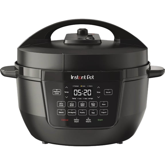 Instant Pot RIO 7-in-1 Electric Multi-Cooker - Wide Base, 7.5 Qt, Black