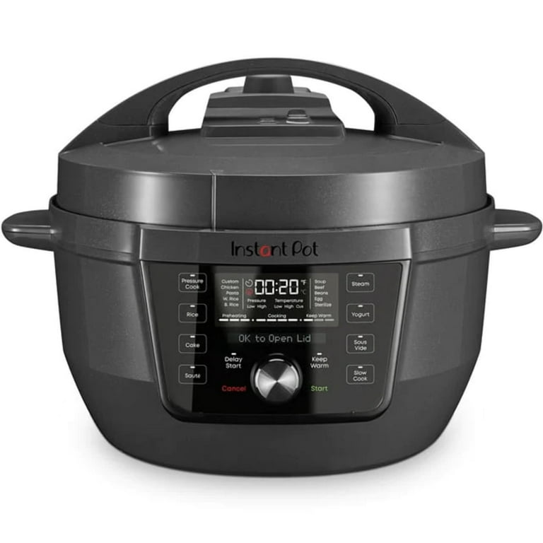 Instant Pot RIO Wide Plus 7.5 Qt Electric Multi Cooker Pressure Cooker 9 in 1 Functions and WhisperQuiet Steam Release