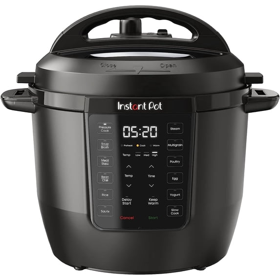 Instant Pot Duo Multi-Cooker Rio 112-0312-01 - 6 Qt, Dishwasher Safe Parts, Black