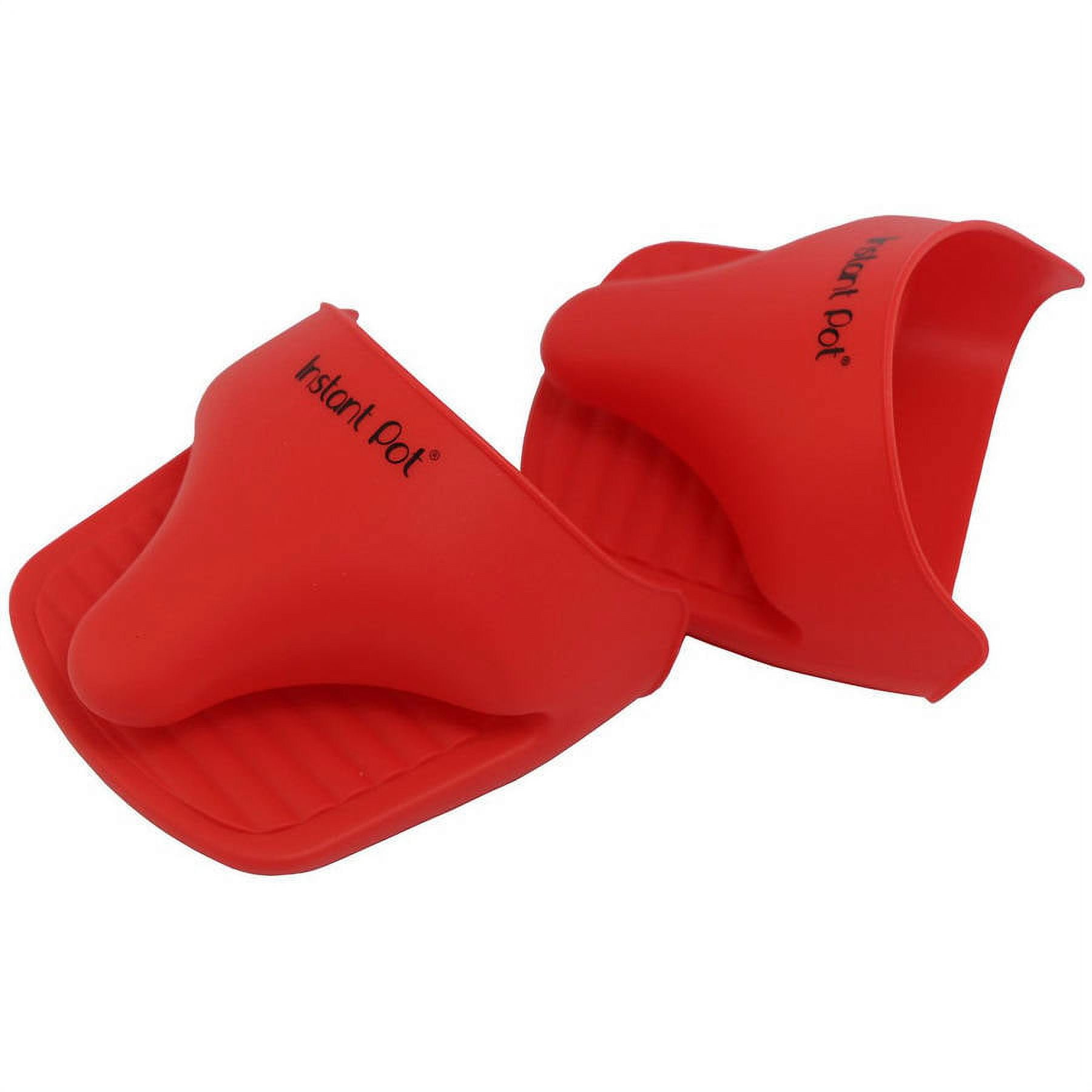 MIU France Set of 2 Silicone Pot Holders, Red