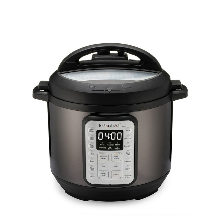 Instant Pot Viva Black Stainless 6-Quart 9-in-1 Multi-Use Pressure Cooker