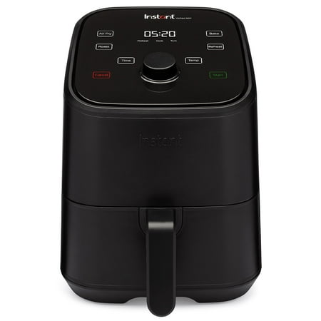 Instant Pot Vortex 4-in-1, 2-Quart Mini Air Fryer Oven Combo with Customizable Smart Cooking Programs, Nonstick and Dishwasher-Safe Basket, Includes Free App with over 1900 Recipes, Black