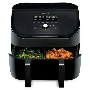 Instant Pot Vortex 9 qt 2 Basket Air Fryer, Black - VersaZone Technology